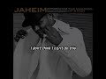 Jaheim - Hush (Lyrics Video)