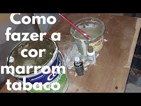 como fazer a cor marrom tabaco  com xadrez bisnaga brincando com as cores faça vc também suas cores