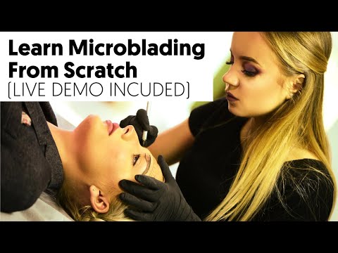 Learn Microblading From Scratch FREE (Full procedure included ) + ...