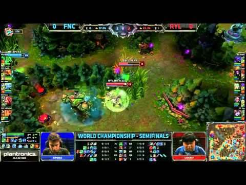 Fnatic vs Royal Game 1 Full Highlights - S3 WC Semi - FNC vs RYL