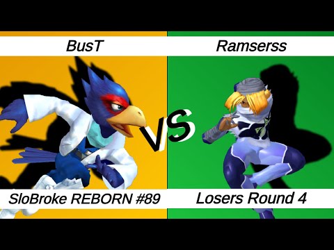 SloBroke REBORN #89 – LR4 – Ramserss ⟮Sheik⟯ vs BusT ⟮Falco⟯
