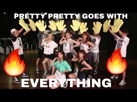 proof that LADIES' CODE PRETTY PRETTY choreography goes with everything