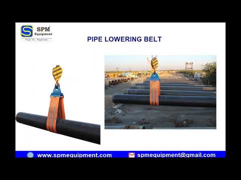 Lowering Belts For Pipeline