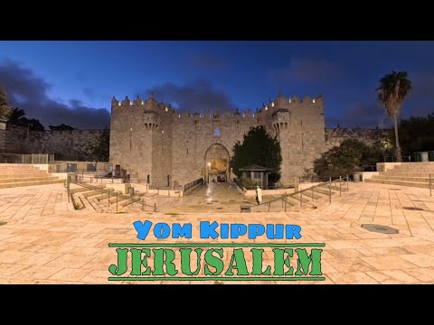 JERUSALEM: Day of Atonement. Holiest day of the year in Judaism. Holyland Walk Israel Yum Kippur2025