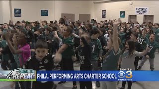 Philadelphia Performing Arts Charter School Showing Off Eagles Spirit