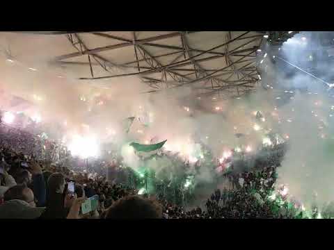 Hannover 96 : SC Paderborn Pyro Choreo