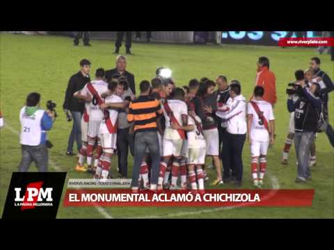 Ovación: los hinchas aclamaron a Chichizola - River vs. Racing - Torneo Final 2014