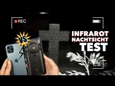 Smartphone Infrarot Nachtsicht vs Normale Kamera - AGM H5 Pro vs iPhone 12 Pro Max - Nachtsicht Test