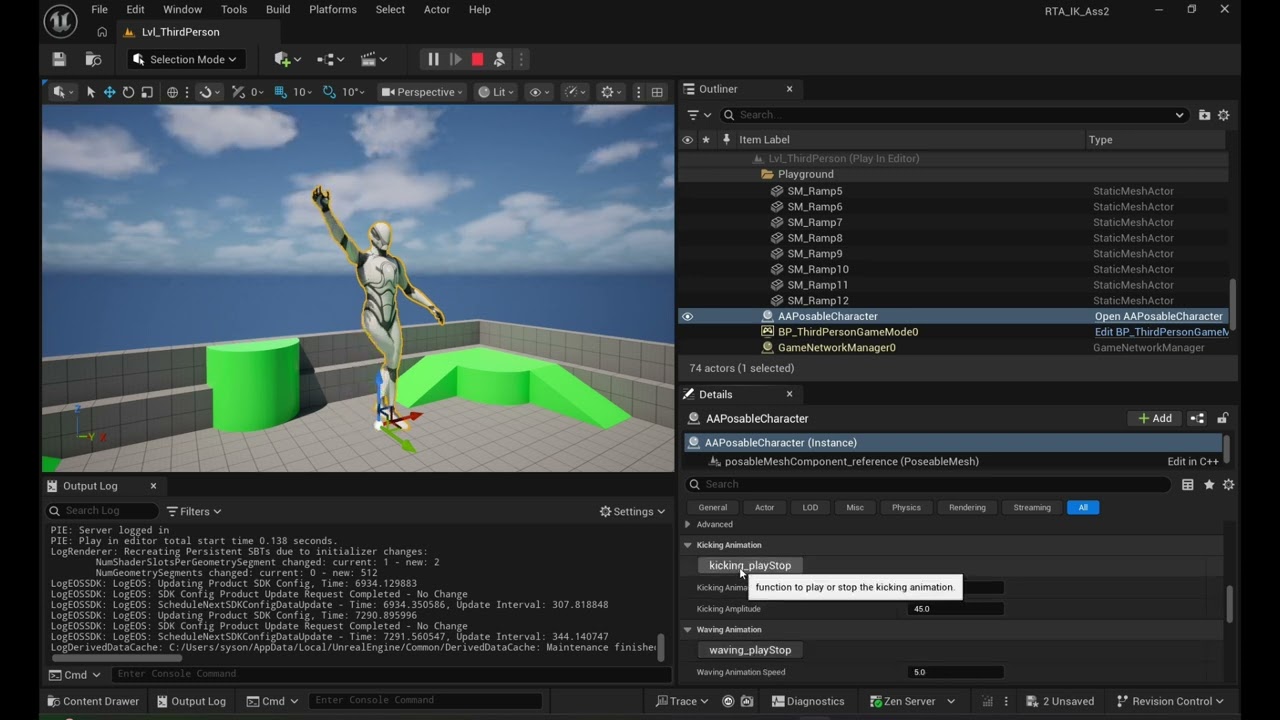 fabrik inverse kinematics in unreal engine 5