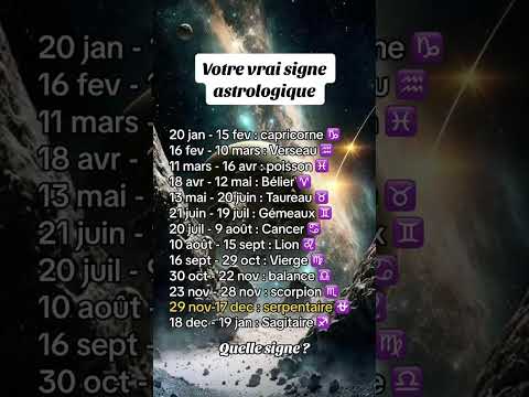 Votre véritable signe astrologique !⛎#signeastrologique #signeduzodiaque #astrology #pourtoi