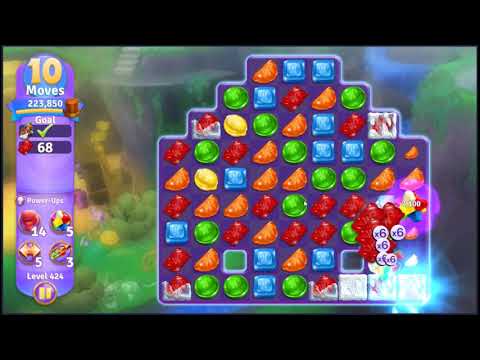 Wonka's World of Candy Level 424 - NO BOOSTERS + FULL STORY 🍫 | SKILLGAMING ✔️
