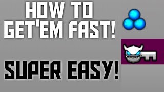 How To get orbs and demon keys fast in geometry dash! (Easy)