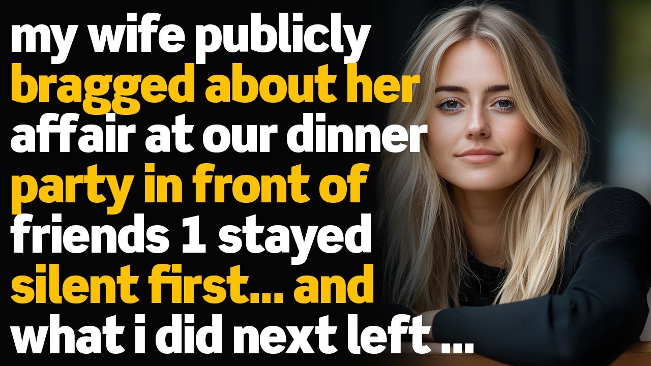 She Publicly Bragged About Her Affair at Our Dinner Party—What I Did Next Left Everyone in Shock!