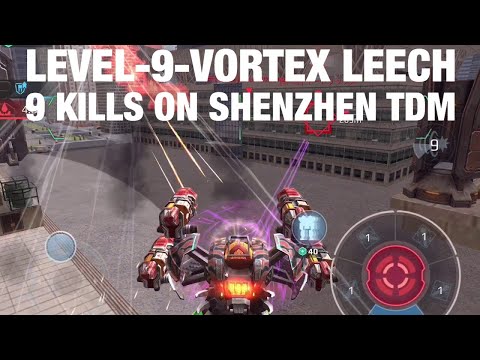 9 Kills with Level-9-Vortex Leech on Shenzhen TDM | War Robots Gameplay