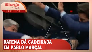 Datena dá cadeirada em Pablo Marçal em debate eleitoral | Chega Mais Notícias (16/09/24)