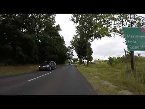 Poddębice - wyjazd po DK 72.