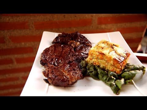 Recette : entrecôte grillée et lasagnes de légumes - Météo à la carte