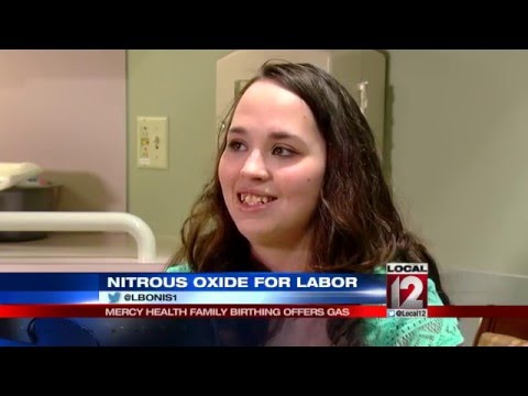 Mercy Health Family Birthing Center offering nitrous oxide for labor