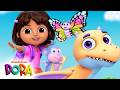 Dora And Dulce The Dragon Glide Across A Canyon Dora Friends