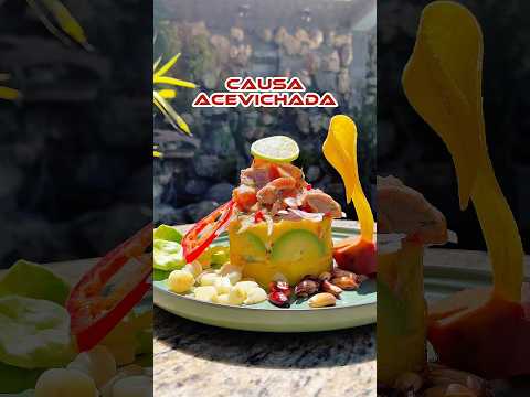 Causa acevichada en el Castillo de Huáchac 🏰 #huancayo #chupaca #junín