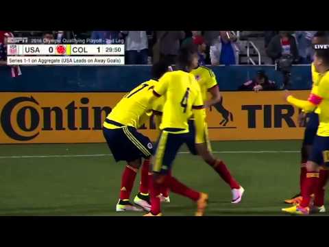 U-23 MNT vs. Colombia: Roger Martínez First Goal - March 29, 2016