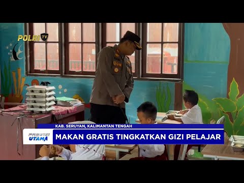 POLRES SERUYAN GELAR PROGRAM MAKAN BERGIZI GRATIS DI SERUYAN HILIR TIMUR