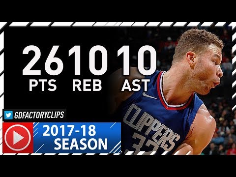 Blake Griffin Triple-Double Full Highlights vs Hawks (2017.11.22) - 26 Pts, 10 Reb, 10 Ast