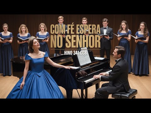 COM FÉ ESPERA NO SENHOR | HINO 341 CCB | Solo e Coral