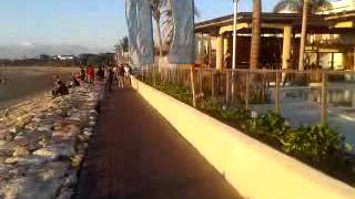 preview picture of video 'Restaurant and swimming pool at seaside Kuta- Bali'