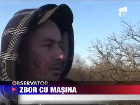 A plonjat cu masina peste un pod de 10 metri 7 MARTIE 2011