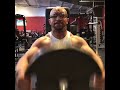 Natural bodybuilder trains shoulders