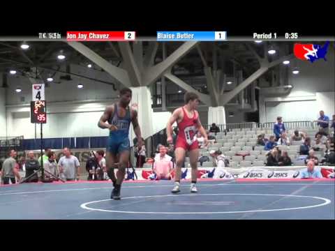 Jon Jay Chavez vs. Blaise Butler at 2013 Junior Nationals - FILA - FS