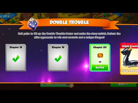 Did you complete all chapters? DOUBLE TROUBLE Event || Dragon Mania legends Ancient event