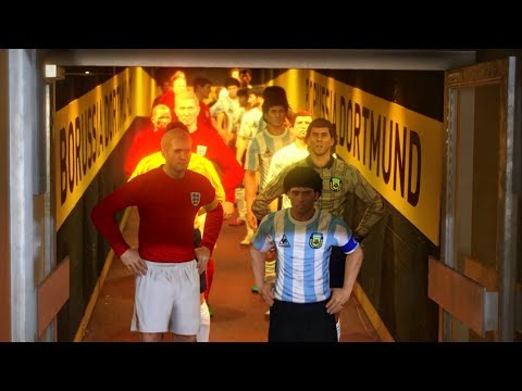 PES 2017: Argentina 1986 vs England 1966 (World Cup Champions Tournament Match 4)