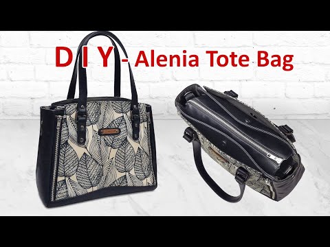 DIY - Alenia Tote Bag - How to make Handmade Totebag - Cara membuat tas pundak dan selempang