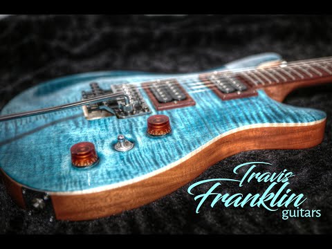 Travis Franklin Guitars - Brazos 24 in Aqua/Blue image 8