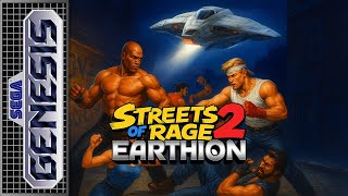 Streets of Rage 2 Earthion (Genesis/Mega Drive) Full Longplay