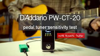 Video thumbnail for Daddario pedal tuner PW-CT-20 with A.C Guitar by WM SOUND Guitars 원미사운드