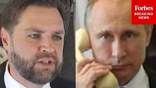 JD Vance Asked Point Blank: 'Why Are You Rewarding Putin And Punishing Your Best Ally In Europe?'