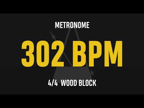 302 BPM 4/4 - Best Metronome (Sound : Wood block)