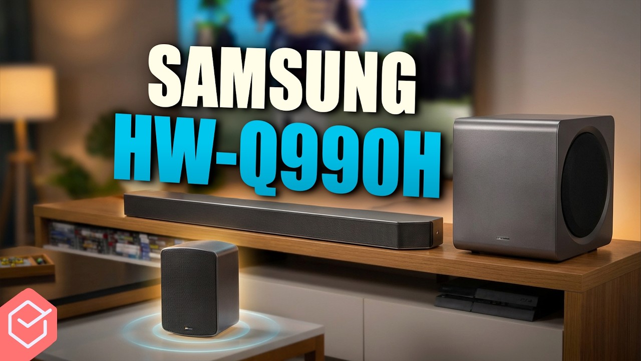 Miniatura da avaliação em vídeo de Soundbar Samsung HW-Q990H 11.1.4 Canais Dolby Atmos