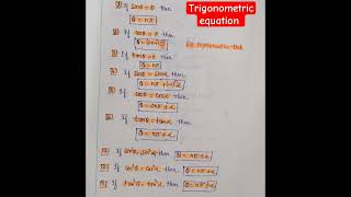 General solution of trigonometric equation