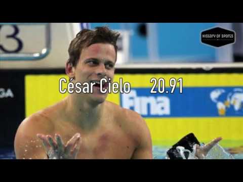 50m Freestyle Men WR - César Cielo - 20.91 São Paulo 09'