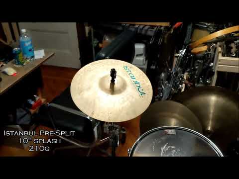 green label pre split Istanbul 10" splash 210g cymbal with Mehmet and Agop signatures