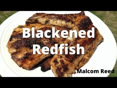 Blackened Redfish - Cooked On The Grill