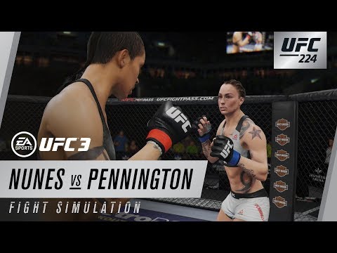 EA SPORTS UFC 3 | UFC 224 SIM - Nunes VS Pennington  | Xbox One, PS4