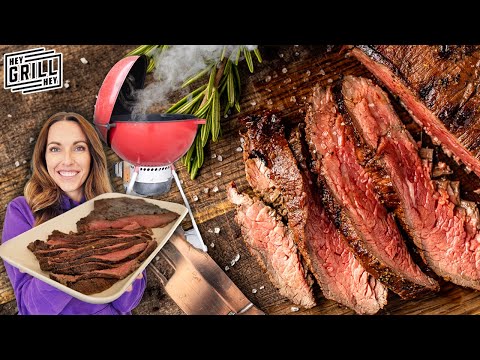 How to Charcoal Grill Marinade Flank Steak For Ultimate Tenderness