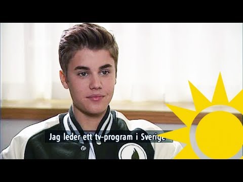 Justin Bieber Interview with Tilde de Paula - Nyhetsmorgon (TV4)