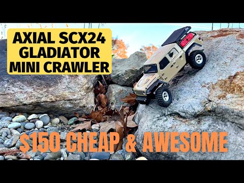 Axial Scx24 Gladiator Review - test run of super scale mini crawler