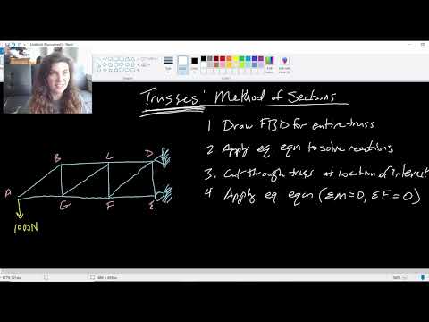 Trusses: Method of Sections - ENG 211 Statics - Lesson 27